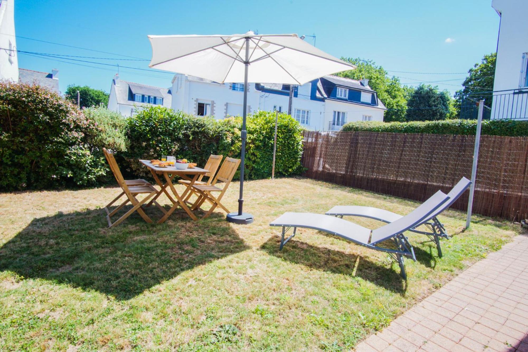-Le Sentier- Elegant T3 Avec Jardin Proche Mer Concarneau Exterior foto